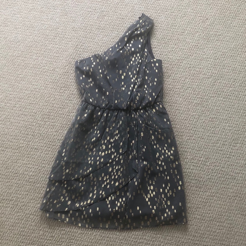 BCBG one shoulder cocktail dress